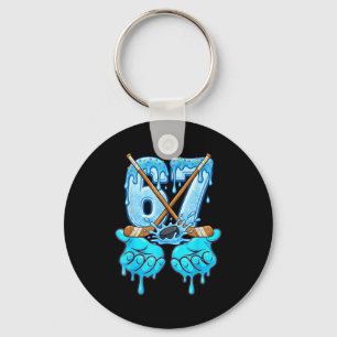 67 Ice Cream Drip Hockey Gen Alpha Slang Six Seven Keychain