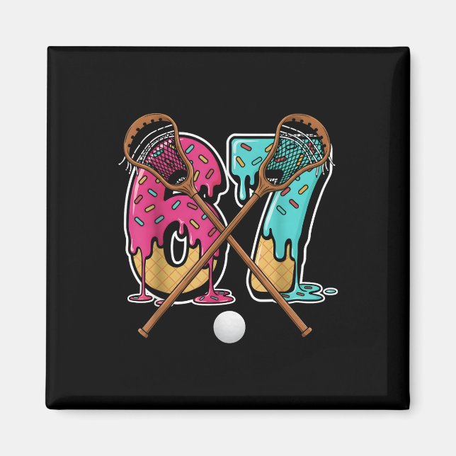 67 Ice Cream Drip Lacrosse Gen Alpha Slang Six Sev Magnet (Front)