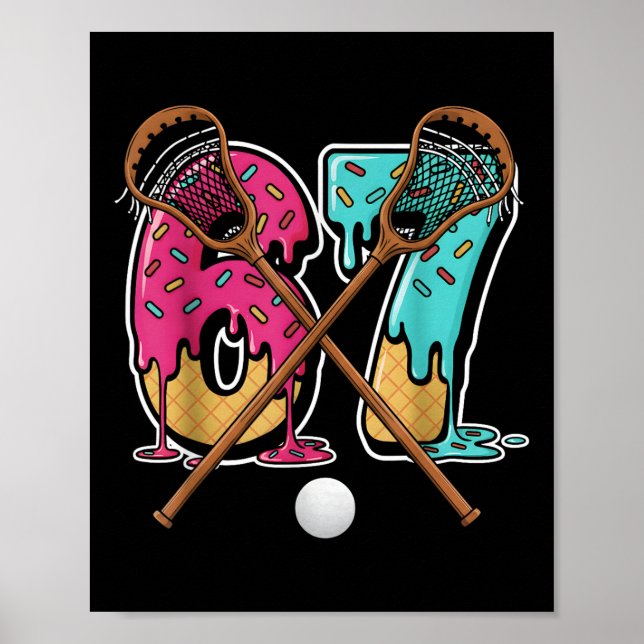 67 Ice Cream Drip Lacrosse Gen Alpha Slang Six Sev Poster (Front)