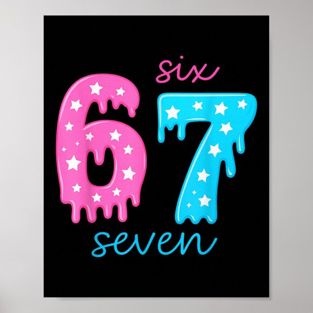 67 Ice Cream Drip Meme 6 7 Hallowee Costume Couple Poster (Front)
