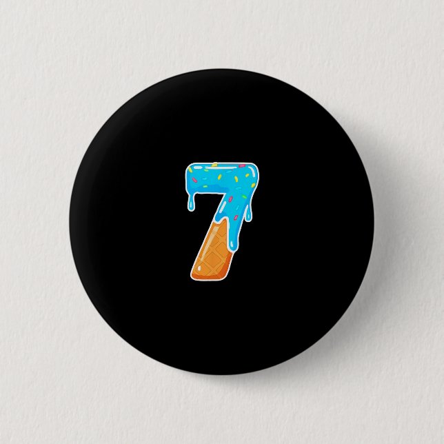 67 Ice Cream Drip Meme Funny 6 7 Costume Couple  Button (Front)