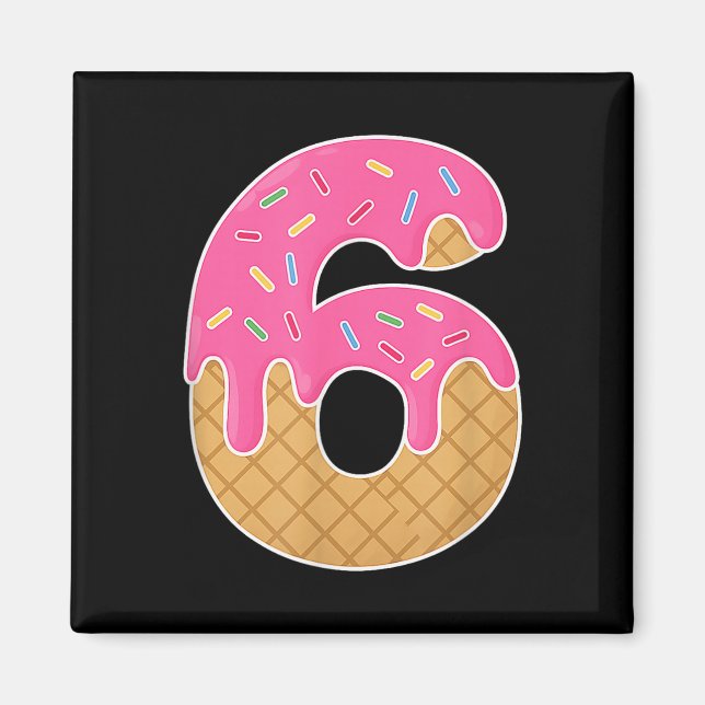 67 Ice Cream Drip Meme Funny 6 7 Halloween Costume Magnet (Front)