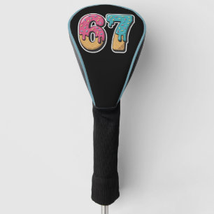 67 Ice Cream Drip Meme Funny Six Seven Gen Alpha Golf Head Cover
