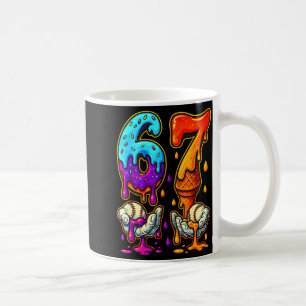 67 Ice Cream Drip Meme Funny Six Seven Gen Alpha S Coffee Mug