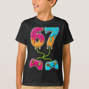 67 Ice Cream Drip Meme Gamer Six Seven Gen Alpha S T-Shirt