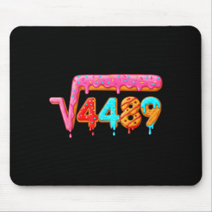 67 Ice Cream Drip Meme Math Teacher School Square Mouse Pad
