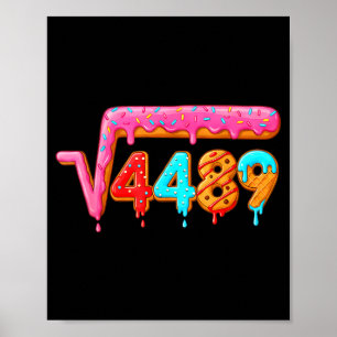 67 Ice Cream Drip Meme Math Teacher School Square  Poster