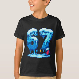 67 Ice Cream Drip Meme Six Seven Gen Alpha Slang C T-Shirt