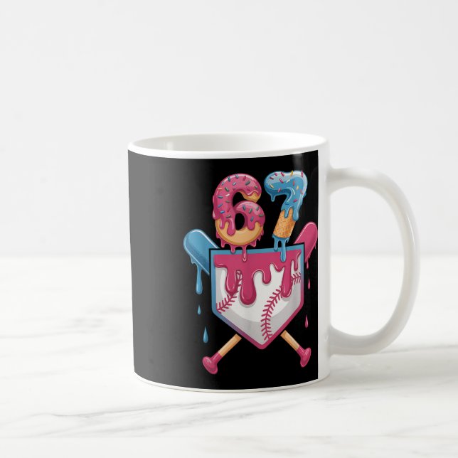 67 Ice Cream Drip Meme Six Seven Pride 6 7 Ice Cre Coffee Mug (Right)