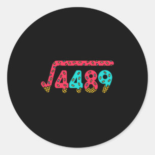 67 Ice Cream Drip Meme Square Root 4489 Slang Math Classic Round Sticker