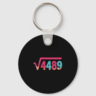67 Ice Cream Drip Meme Square Root 4489 Slang Math Keychain