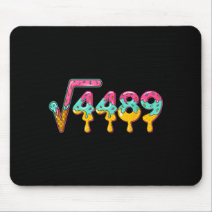 67 Ice Cream Drip Meme Square Root 4489 Slang Math Mouse Pad