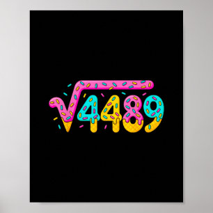 67 Ice Cream Drip Meme Square Root 4489 Slang Math Poster