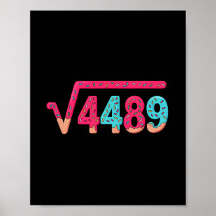 67 Ice Cream Drip Meme Square Root 4489 Slang Math Poster