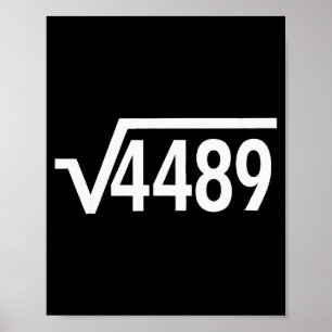 67 Ice Cream Drip Meme Square Root 4489 Slang Math Poster
