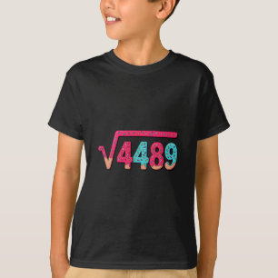 67 Ice Cream Drip Meme Square Root 4489 Slang Math T-Shirt