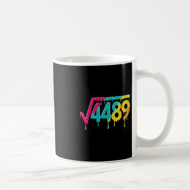 67 Ice Cream Drip Meme Square Root 4489 Slang Teac Coffee Mug (Right)