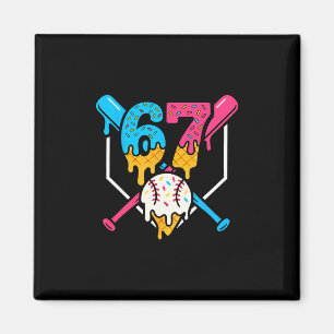 67 Ice Cream Drip Sell Meme Six Seven Gen Alpha Sl Magnet