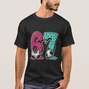 67 Ice Cream Drip Soccer Gen Alpha Slang Six Seven T-Shirt