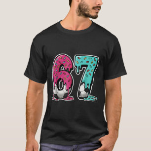 67 Ice Cream Drip Soccer Gen Alpha Slang Six Seven T-Shirt