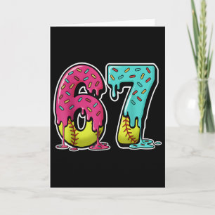 67 Ice Cream Drip Softball Gen Alpha Slang Six Sev Card