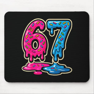 67 Ice Cream Meme Six Seven  Mouse Pad