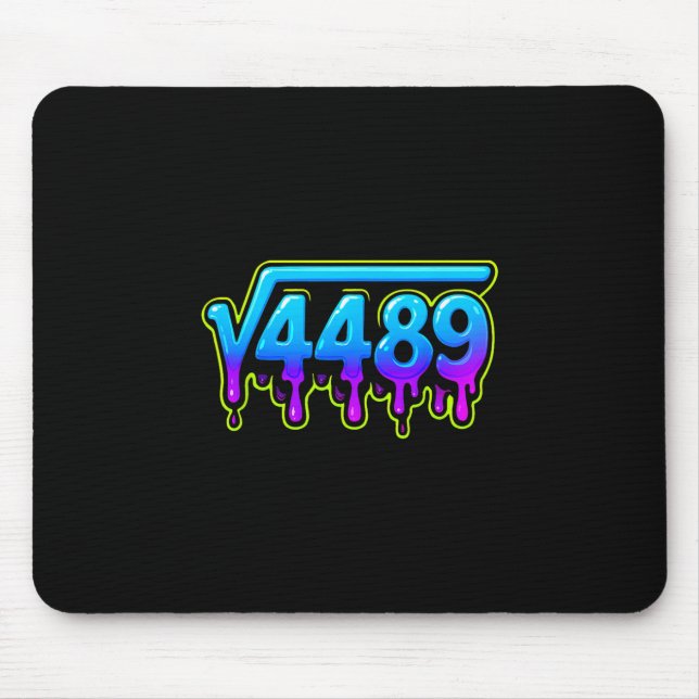67 Ice Meme Square Root 4489 Slang Math Teacher  Mouse Pad (Front)