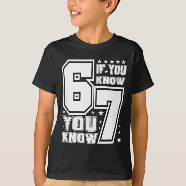 67 If You Know You Know, Funny 67 Viral Meme Athle T-Shirt (Front)