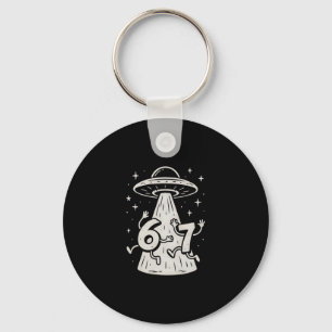 67 Internet Meme Ufo Six Seven Viral Trend Gen Alp Keychain