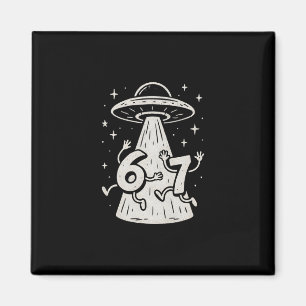 67 Internet Meme Ufo Six Seven Viral Trend Gen Alp Magnet