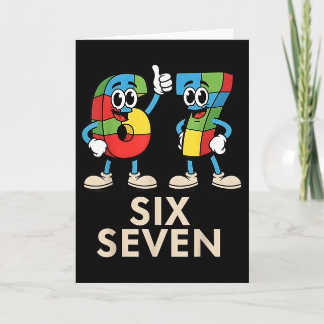 67 Italian Brainrot Funny Italian Brainrot Kids 67 Card (Front)