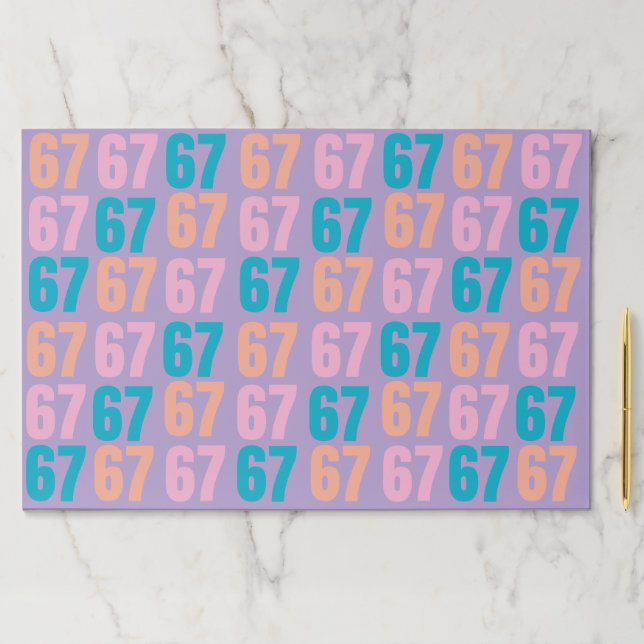 67 Large Tearaway Placemat or Paper Pad (25 count) (Insitu)