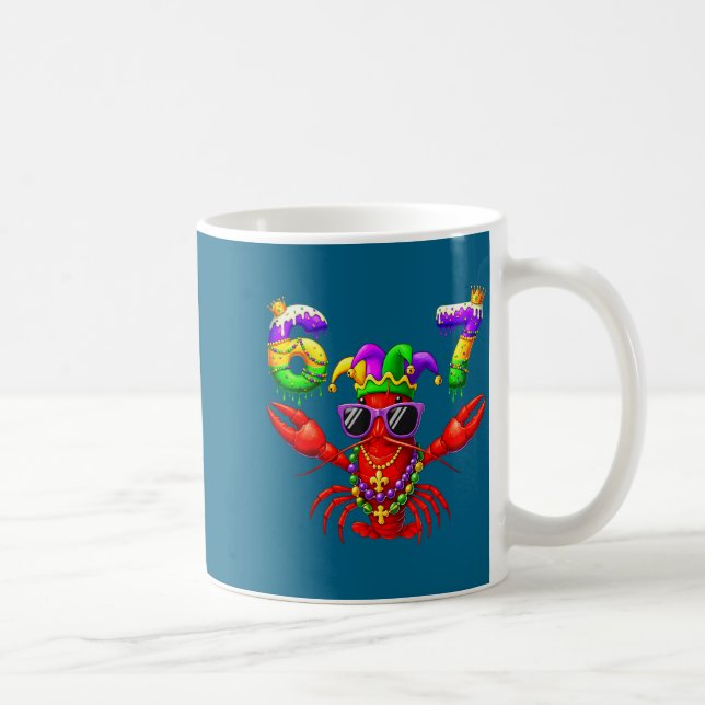 67 Mardi Gras Crawfish Beads Six Seven Carnival Bo Coffee Mug (Right)