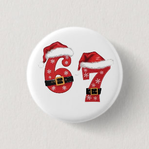 67 Mason Let's Get Sandy Christmas 67 Meme Funny Button