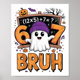 67 Math Teacher Halloween Costume Mathematics Math Poster
