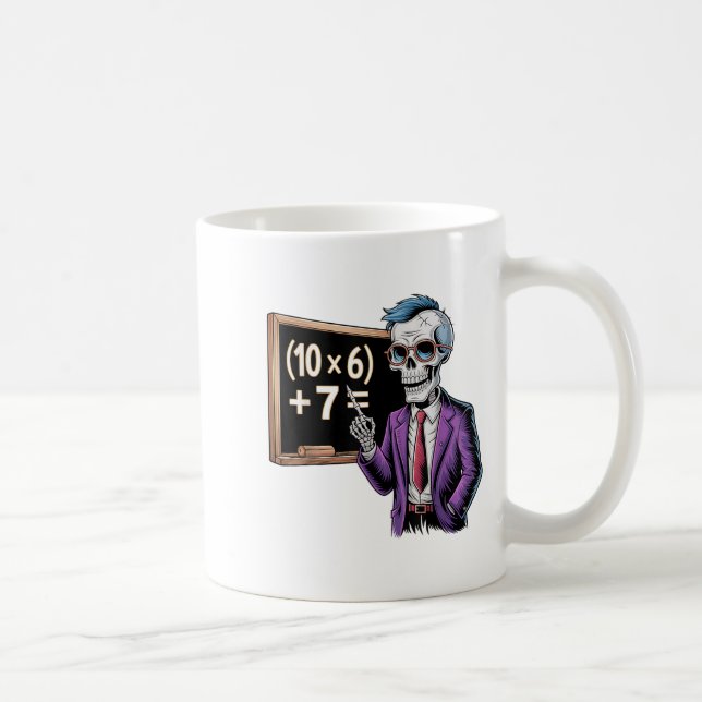 67 Math Teacher Meme Brainrot Six Seven Halloween  Coffee Mug (Right)
