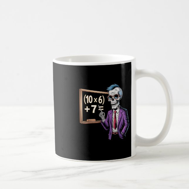67 Math Teacher Meme Brainrot Six Seven Halloween  Coffee Mug (Right)