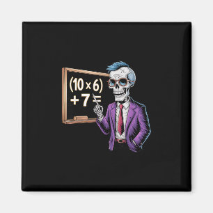 67 Math Teacher Meme Brainrot Six Seven Halloween Magnet