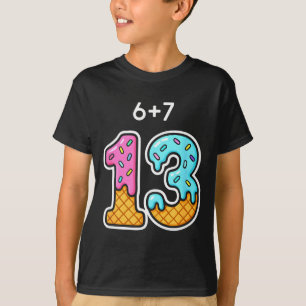 67 Meme 13th Birthday Icecream Cone Cute Teen Girl T-Shirt