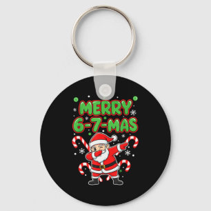 67 Meme Alpha Gen Slang Merry 6-7-mas Santa Christ Keychain
