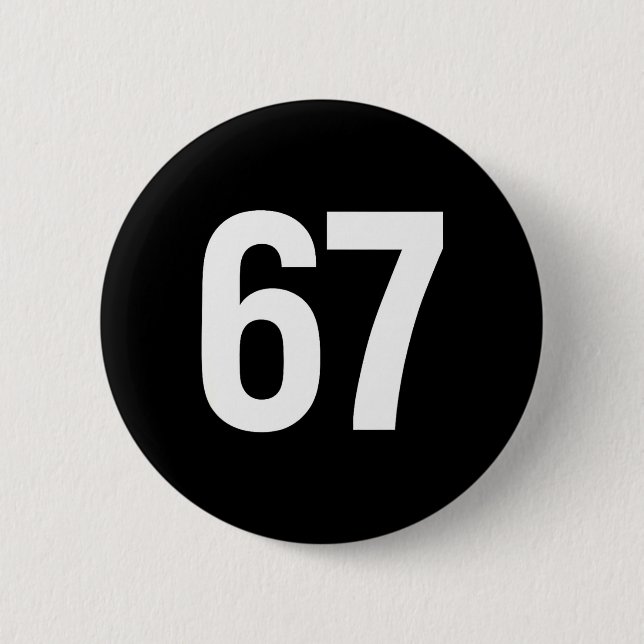 67 Meme Alpha Gen-z Aura Energy Style  Button (Front)
