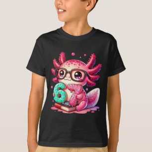 67 Meme Axolotl Funny Six Seven Axolotl Lover For  T-Shirt
