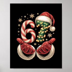 67 Meme Christmas Funny 6 7 Gen Alpha Slang Santa Poster