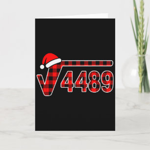 67 Meme Christmas Square Root 4489 Six Seven Math Card