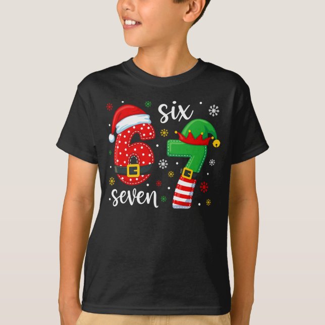 67 Meme Christmas T-Shirt (Front)