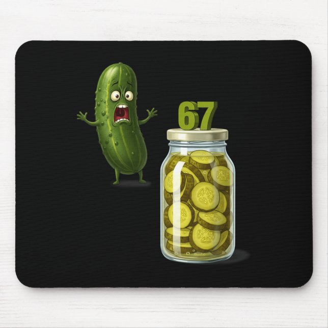 67 Meme Ckle Surprise A Jar Of Sliced Ckles Cuber  Mouse Pad (Front)