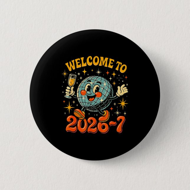 67 Meme Countdown Happy New Year Funny Drip Number Button (Front)