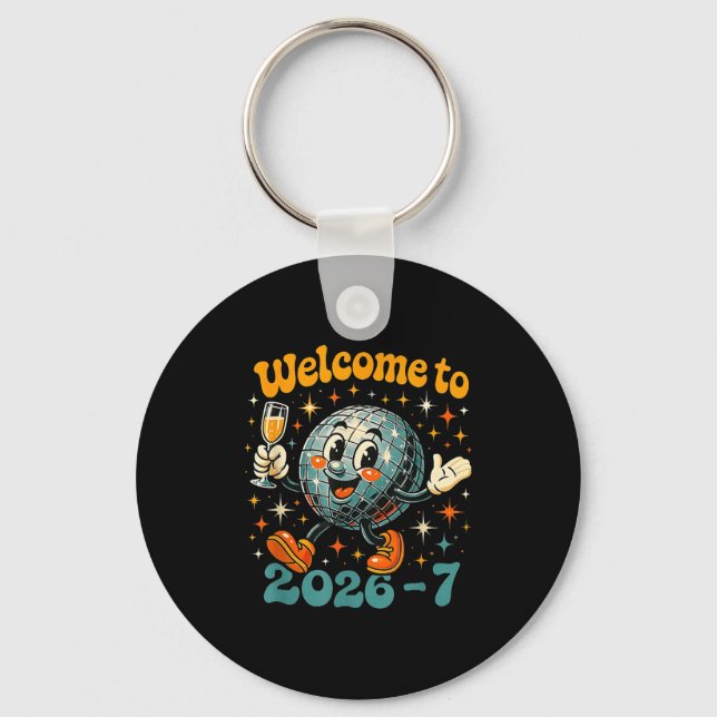 67 Meme Countdown Happy New Year Funny Drip Number Keychain (Front)