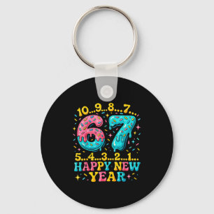 67 Meme Countdown Happy New Year Funny Drip Number Keychain