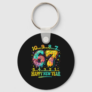 67 Meme Countdown Happy New Year Funny Drip Number Keychain